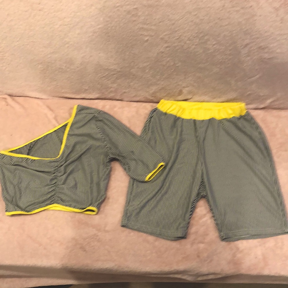 Two piece shorts and top set